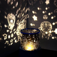 LED Night Light Projector Lamp (Colorful Star Light) / Auto Flashing / Multi-Colors / Battery Powered / Random Color - Dreamy-Designs Store Online