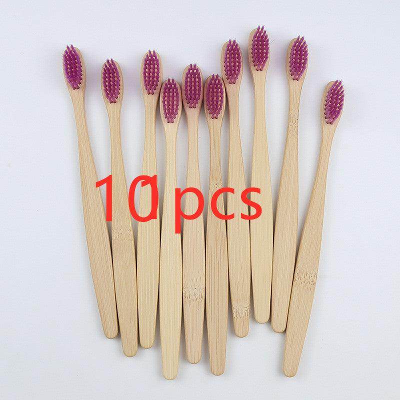 Rainbow Bamboo Toothbrush Set: 5 Eco-Friendly Oral Care Essentials - Dreamy-Designs Store Online