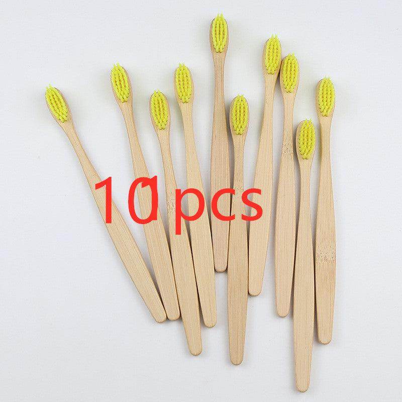 Rainbow Bamboo Toothbrush Set: 5 Eco-Friendly Oral Care Essentials - Dreamy-Designs Store Online