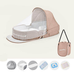 Multifunctional Baby Crib: 5-in-1 Portable Newborn Nest - Dreamy-Designs Store Online
