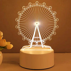 3D Acrylic LED Night Light Lamp (Neon Sign) - USB Powered, Multiple Designs - Perfect for Home Decor, Xmas, Valentine's Day Gifts - Dreamy-Designs Store Online