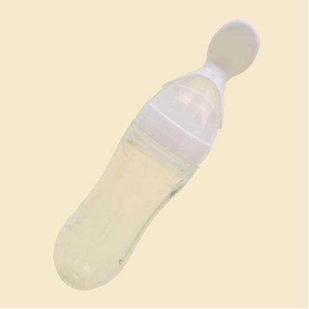 Safe 90ml Silicone Baby Feeding Spoon | Heat-Resistant - Dreamy-Designs Store Online