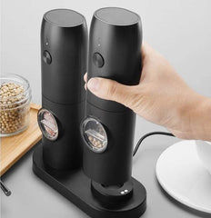 Electric Kitchen Household Grinder (Black) - ABS Material / Type-C Fast Charging / Ceramic Core / Adjustable Grind Settings - Dreamy-Designs Store Online