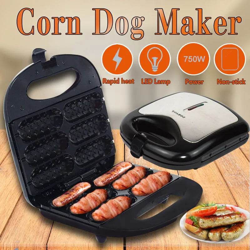 Home Hot Dog Roast Sausage Frying Machine (Non-Stick, 750W) - Electric Kitchen Gadget for Quick and Easy Hot Dog Preparation (220V, 50-60Hz) - Dreamy-Designs Store Online