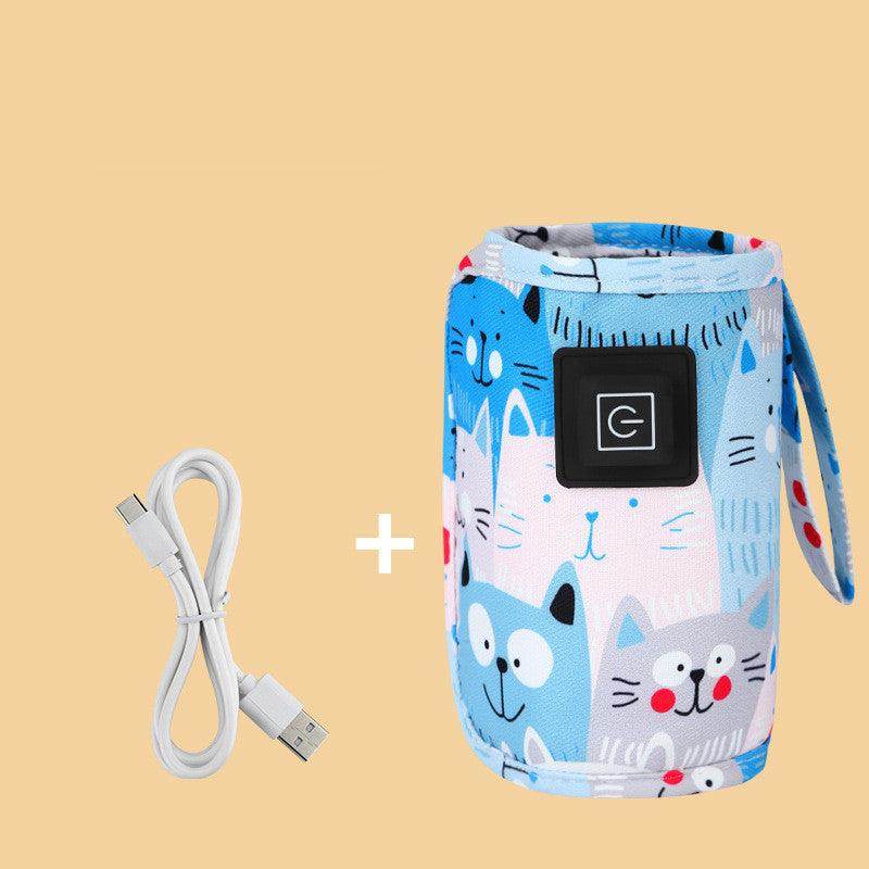 Milk Bottle Insulation Sleeve USB Three Gear Heating (Portable Use) / Mechanical Operation / 5V Rated Voltage / 9W Rated Power / 4 Color Options - Dreamy-Designs Store Online