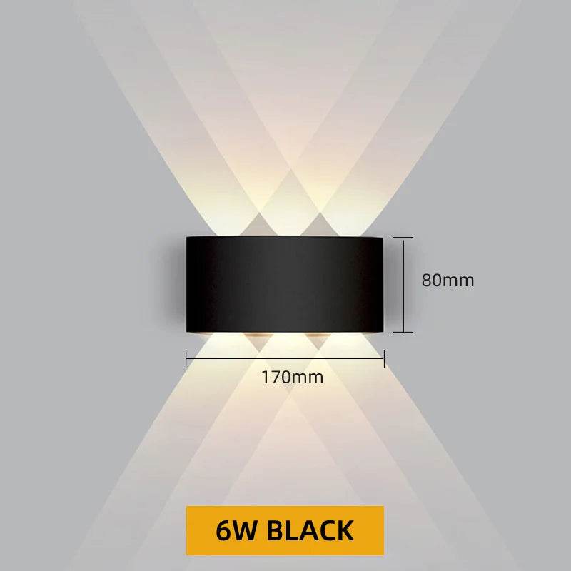 Aluminum LED Wall Lamp Waterproof IP65 interior wall light Up and Down Outdoor Garden Lights Bedroom Living Room Stairs Lighting - Dreamy-Designs Store Online