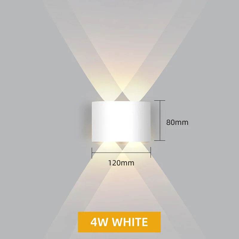 Aluminum LED Wall Lamp Waterproof IP65 interior wall light Up and Down Outdoor Garden Lights Bedroom Living Room Stairs Lighting - Dreamy-Designs Store Online