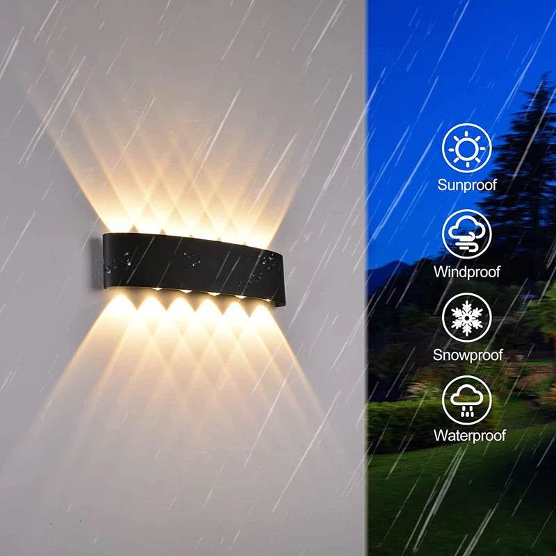 Aluminum LED Wall Lamp Waterproof IP65 Outdoor Garden Lights 8W 12W Interior Wall Light for Bedroom Living Room Stairs Lighting - Dreamy-Designs Store Online