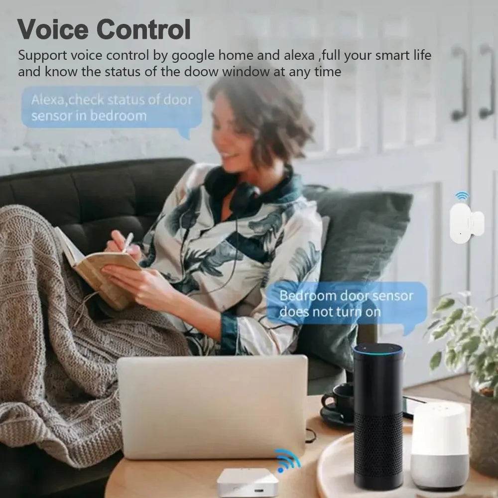 Tuya Zigbee Door Magnetic Sensor Door Window Open Closed Detector Alarm Sensor Smart Life App Works With Alexa Google Home - Dreamy-Designs Store Online