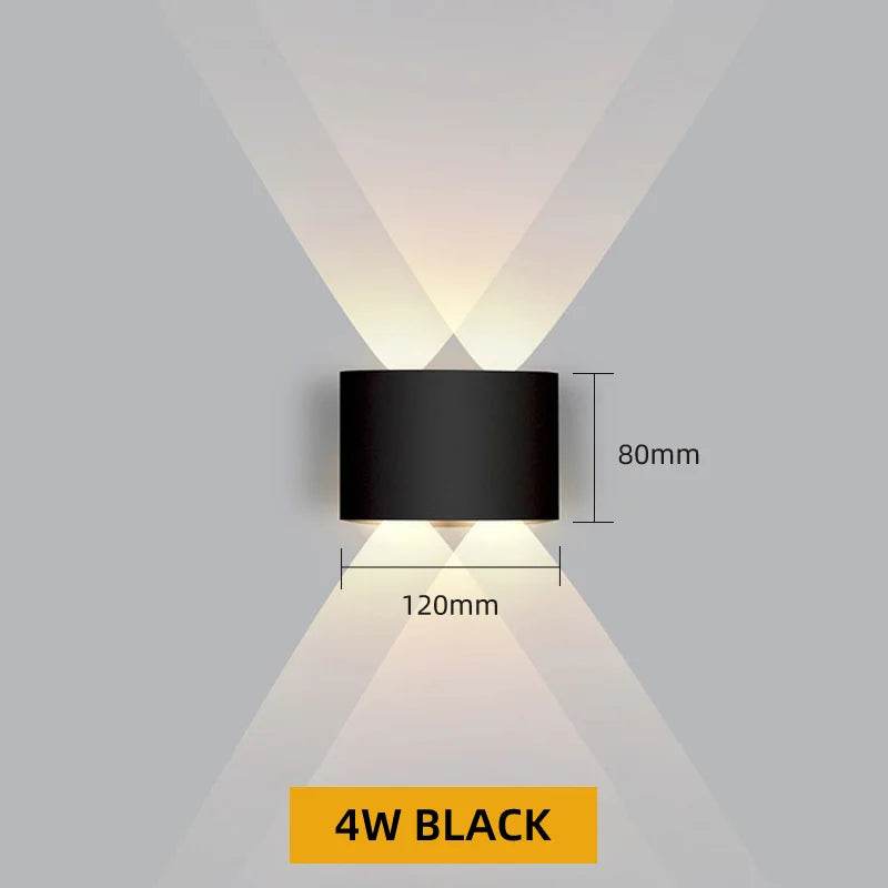 Aluminum LED Wall Lamp Waterproof IP65 interior wall light Up and Down Outdoor Garden Lights Bedroom Living Room Stairs Lighting - Dreamy-Designs Store Online
