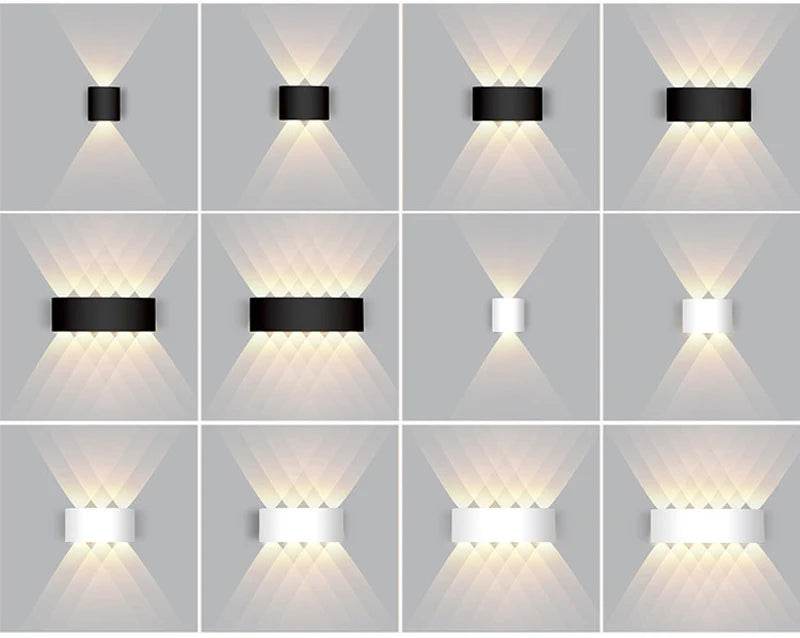 Aluminum LED Wall Lamp Waterproof IP65 interior wall light Up and Down Outdoor Garden Lights Bedroom Living Room Stairs Lighting - Dreamy-Designs Store Online