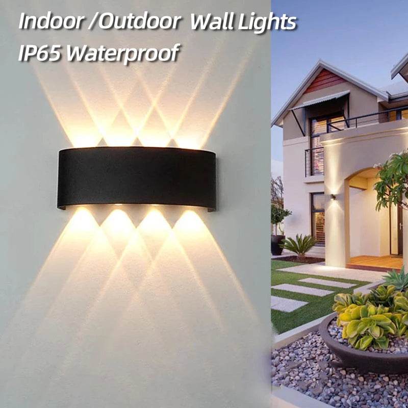 Aluminum LED Wall Lamp Waterproof IP65 Outdoor Garden Lights 8W 12W Interior Wall Light for Bedroom Living Room Stairs Lighting - Dreamy-Designs Store Online