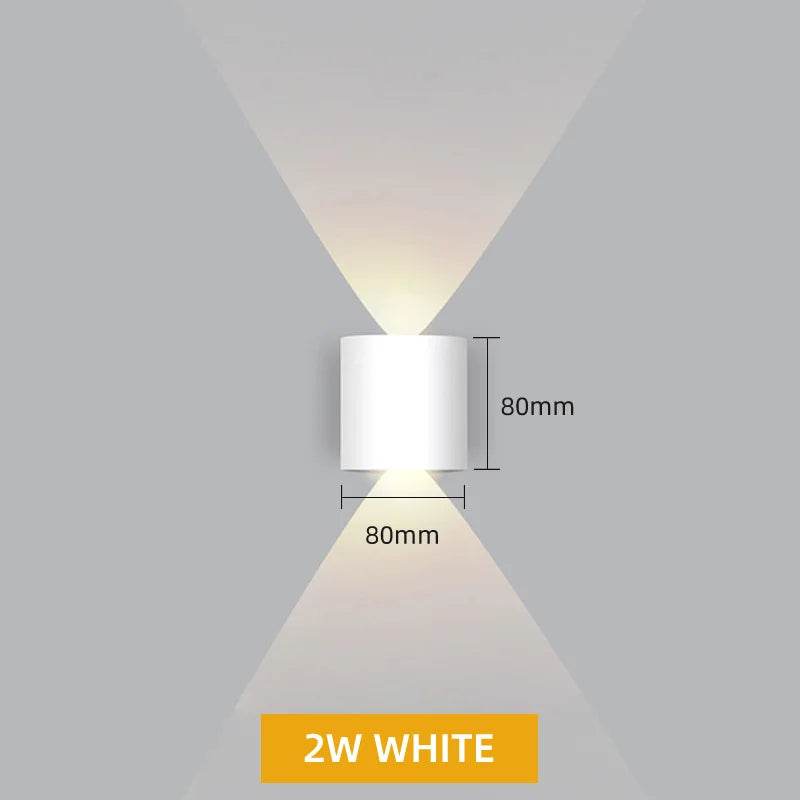 Aluminum LED Wall Lamp Waterproof IP65 interior wall light Up and Down Outdoor Garden Lights Bedroom Living Room Stairs Lighting - Dreamy-Designs Store Online