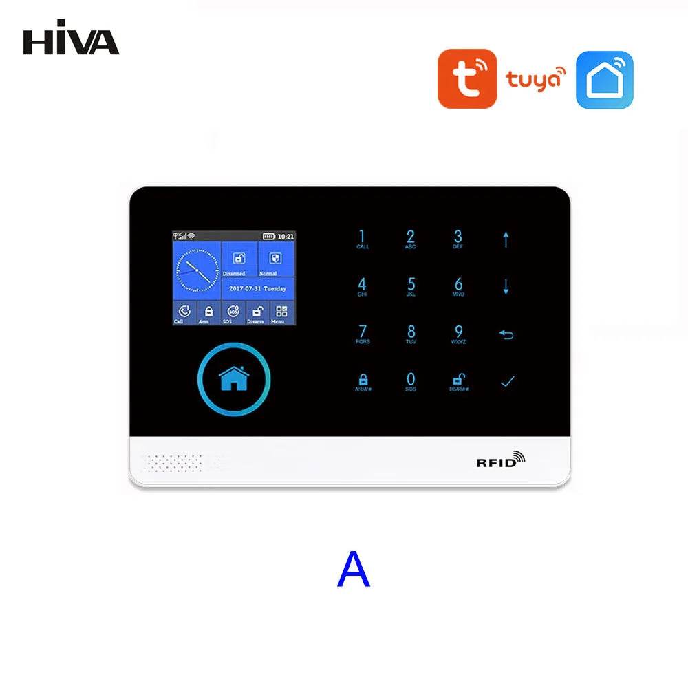 PG-103 Home Security Alarm System Wifi GSM Alarm Intercom Remote Control Autodial 433MHz Detectors IOS Android Tuya APP Control - Dreamy-Designs Store Online