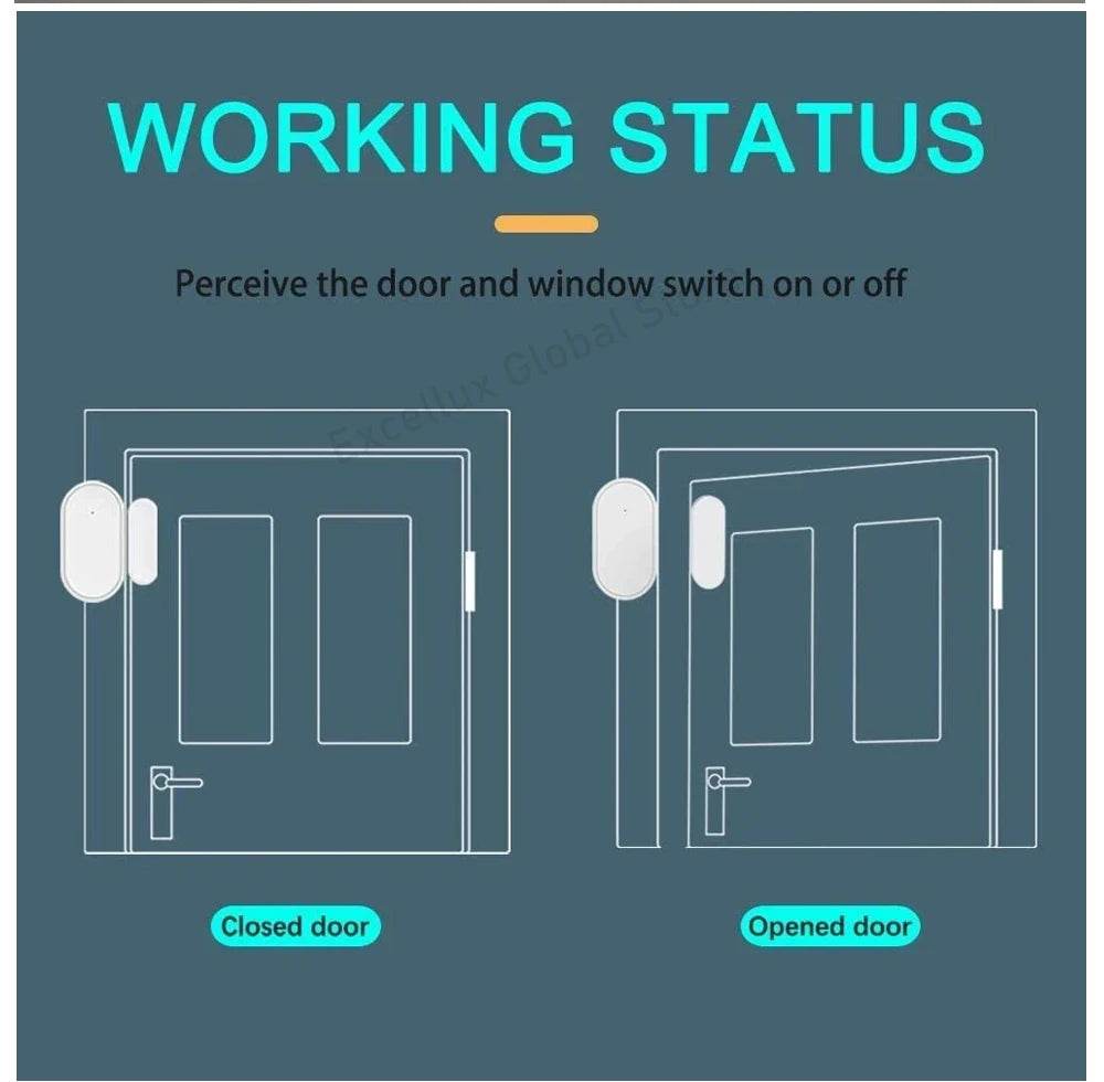 Tuya Zigbee Door Magnetic Sensor Door Window Open Closed Detector Alarm Sensor Smart Life App Works With Alexa Google Home - Dreamy-Designs Store Online