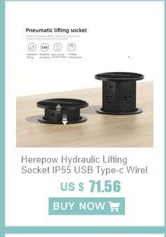 Herepow 118 Series Thailand American Standard Dual USB Wall Socket Smart Home Appliance Plug Adapter Type-c 3.1A Fast Charging - Dreamy-Designs Store Online