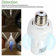 Smart Motion Sensor Light Bulb Holder E27 PIR Induction Sensor Adapter Lamp Base Converter Automatic LED Switch AC 110V 220V - Dreamy-Designs Store Online