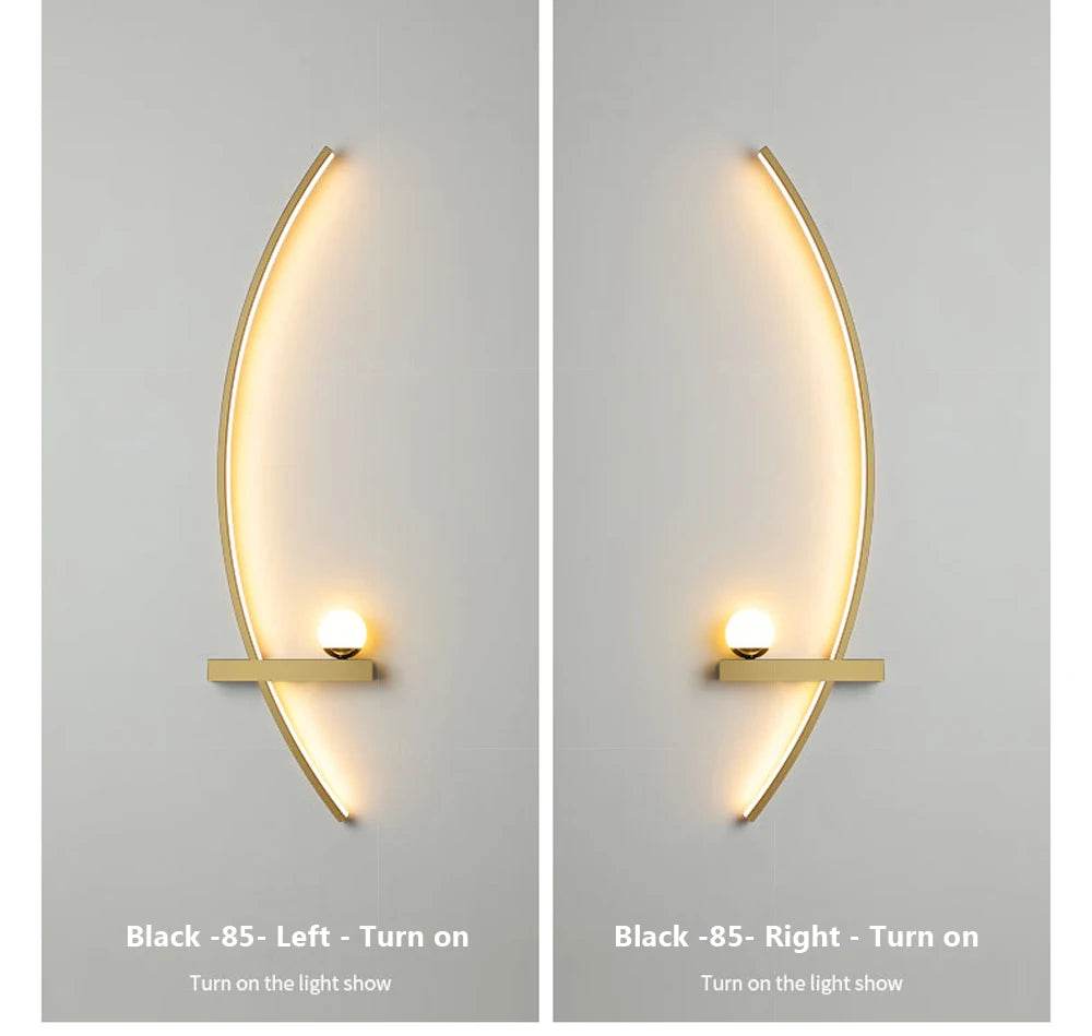 LED Wall Lamp 55/105CM Smart Remote Control Left Right Lighting Wall Sconces Bedroom Bedside Living Room Home Led Lights Lustre - Dreamy-Designs Store Online