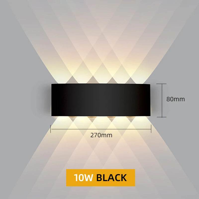 Aluminum LED Wall Lamp Waterproof IP65 Outdoor Garden Lights 8W 12W Interior Wall Light for Bedroom Living Room Stairs Lighting - Dreamy-Designs Store Online