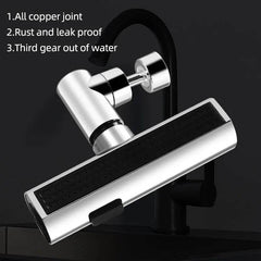 New Kitchen Waterfall Three-mode Universal Swivel Extension Faucet Splash-proof Nozzle Sink Multi-function - Dreamy-Designs Store Online