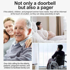Smart Wireless Doorbell Family Door Bell Chime Kit 300M/1000Ft Long Distance 60 Songs Intelligent Doorbell Kit US EU Plug - Dreamy-Designs Store Online