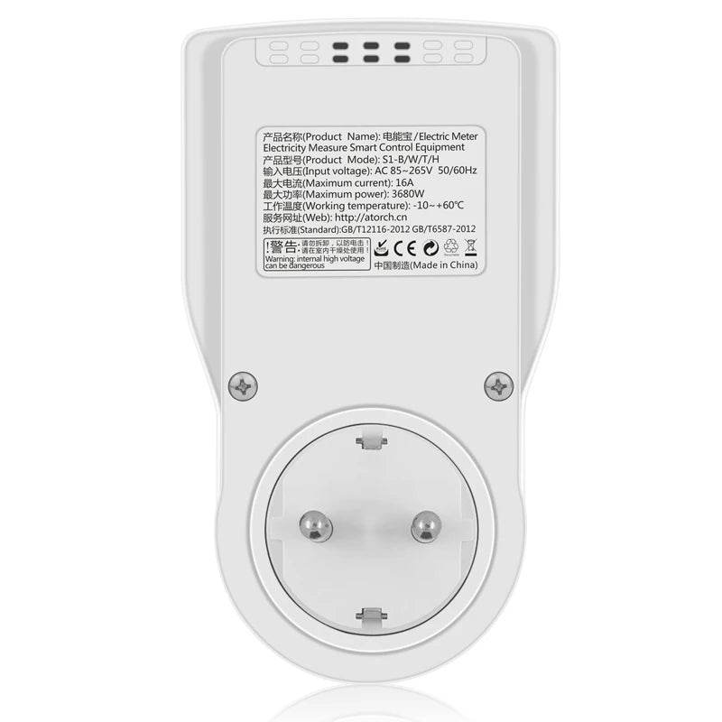AC220V 110V 16A Tuya WIFI Smart Socket Digital Wattmeter EU Plug Electricity Consumption Power Kwh US AU FR Power Energy Meter - Dreamy-Designs Store Online