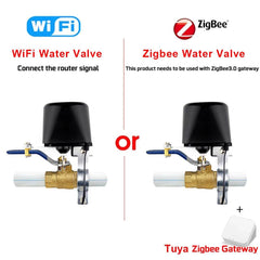 Tuya WiFi/Zigbee Water Valve Gas Shutoff Controller Support Alexa Google Assistant Smart Wireless Remote Control Smart Life App - Dreamy-Designs Store Online