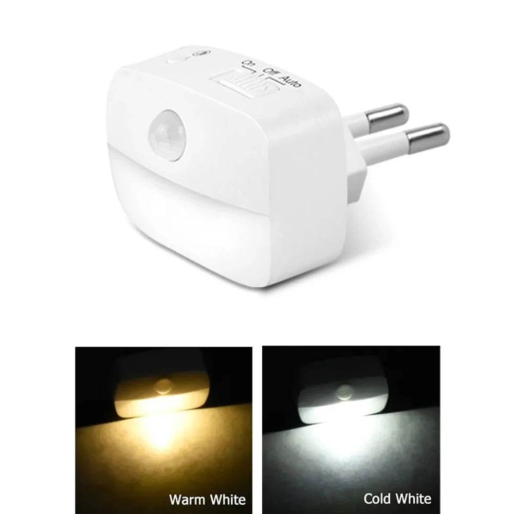 LED Night Light EU Plug In Smart Motion Sensor Light 220V Wall Lamp for Home Aisle WC Hallway Stair Kitchen Bedroom Night Lamp - Dreamy-Designs Store Online