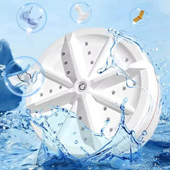 Portable Mini Washing Machine (USB Powered) / Ultrasonic Turbo Washer / Home & Travel Use / Clean Clothes, Socks & Dishes - Dreamy-Designs Store Online