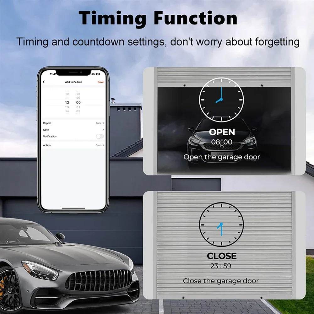 Tuya WiFi Zigbee Smart Garage Door Controller Opener Universal Garage Door Control Switch Voice Control for Alexa Google home - Dreamy-Designs Store Online