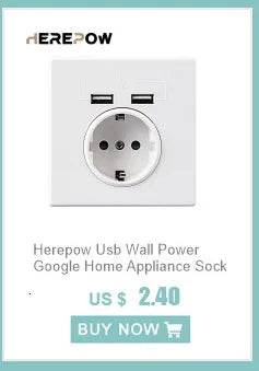 Herepow 118 Series Thailand American Standard Dual USB Wall Socket Smart Home Appliance Plug Adapter Type-c 3.1A Fast Charging - Dreamy-Designs Store Online