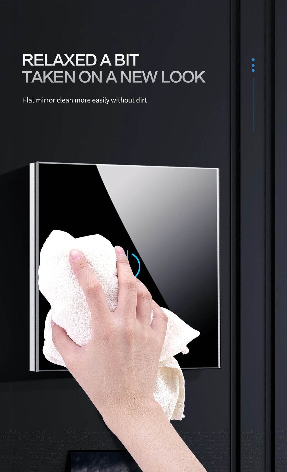 BONDA Smart Switch Alexa RF433 No Neutral Tuya Control Works With Google 1/2/3 Gang Smart Life Home Light WiFi Touch Switches - Dreamy-Designs Store Online