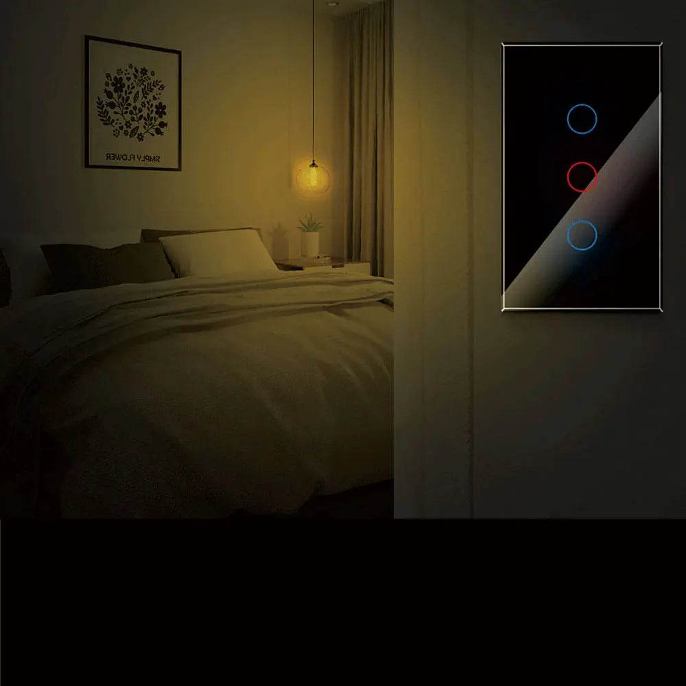 Tuya US WiFi Smart Wall Switch RF433 1/2/3/4 Gang No Neutral Wire Touch Sensor LED Light Switches Smart Home Alexa Google Home - Dreamy-Designs Store Online