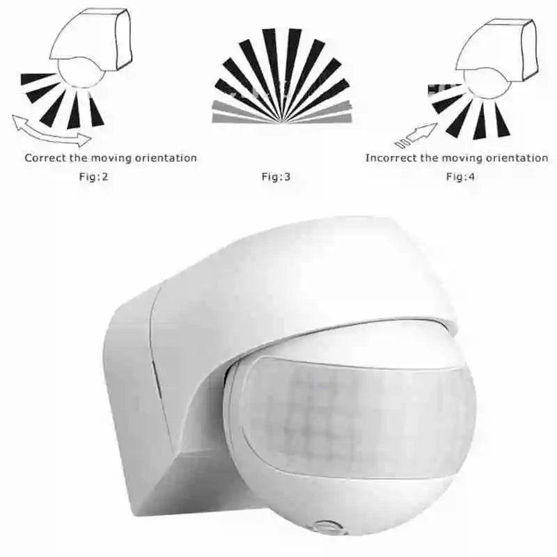Outdoor Infrared Long Motion 110v~230v Wall Switch PIR Detectors LED Sensor Waterproof Timer 180 Light Motion Sensor - Dreamy-Designs Store Online