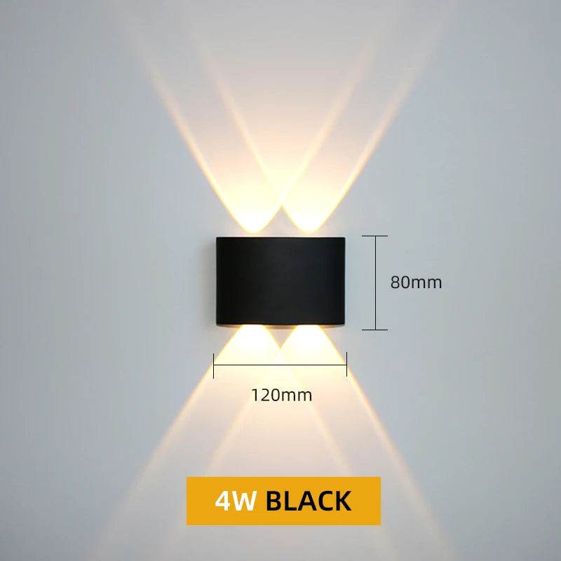 Aluminum LED Wall Lamp Waterproof IP65 Outdoor Garden Lights 8W 12W Interior Wall Light for Bedroom Living Room Stairs Lighting - Dreamy-Designs Store Online