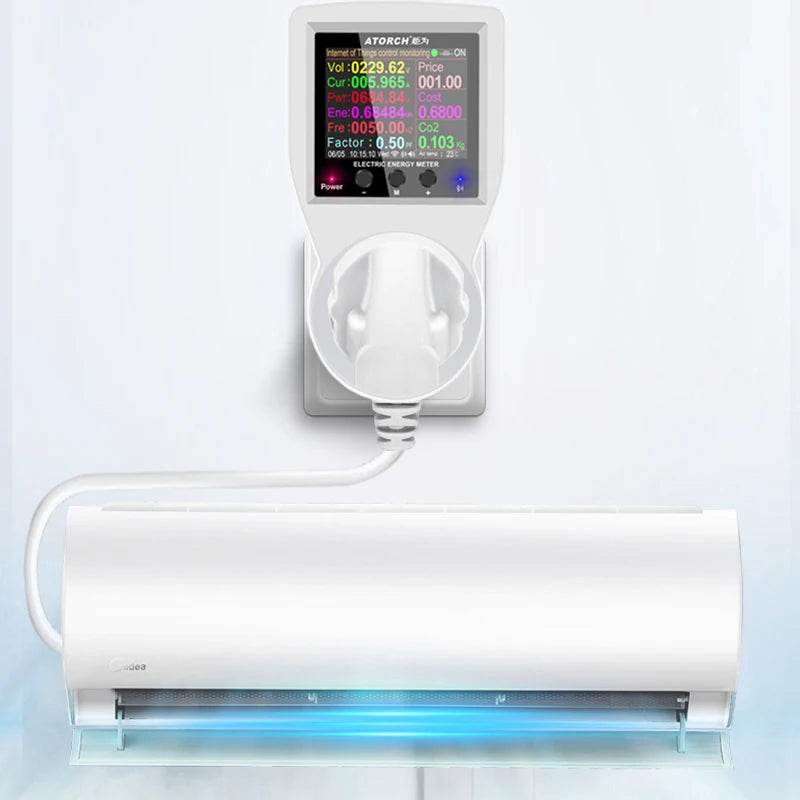 AC220V 110V 16A Tuya WIFI Smart Socket Digital Wattmeter EU Plug Electricity Consumption Power Kwh US AU FR Power Energy Meter - Dreamy-Designs Store Online