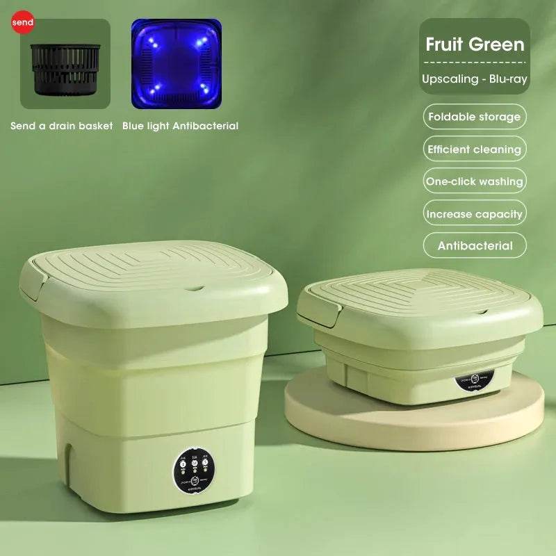 Portable Mini Washing Machine 4.5L (EU/US/UK/AU Plug) - Compact, Foldable, Multi-Function Washer for Dorms, Travel, Small Spaces - Dreamy-Designs Store Online