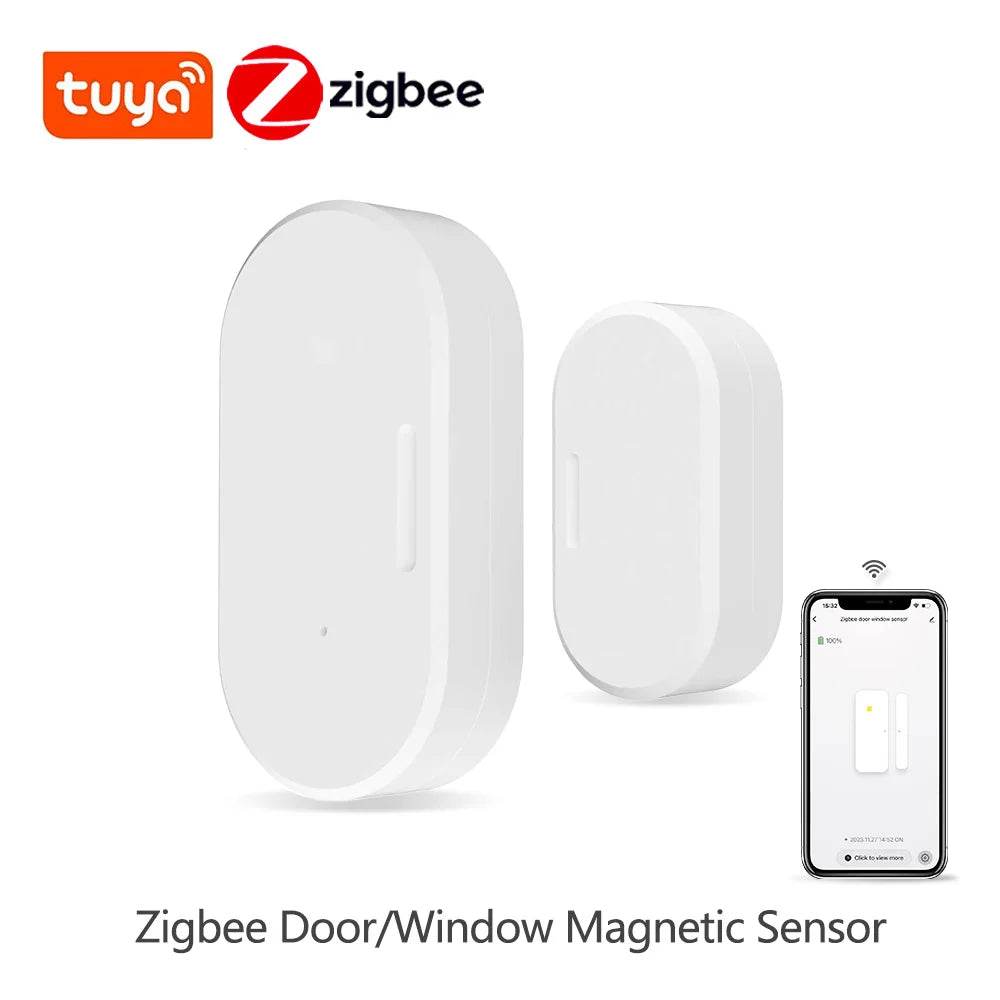 Tuya Zigbee Door Magnetic Sensor Door Window Open Closed Detector Alarm Sensor Smart Life App Works With Alexa Google Home - Dreamy-Designs Store Online