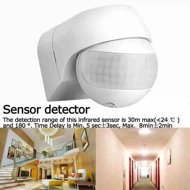 Outdoor Infrared Long Motion 110v~230v Wall Switch PIR Detectors LED Sensor Waterproof Timer 180 Light Motion Sensor - Dreamy-Designs Store Online