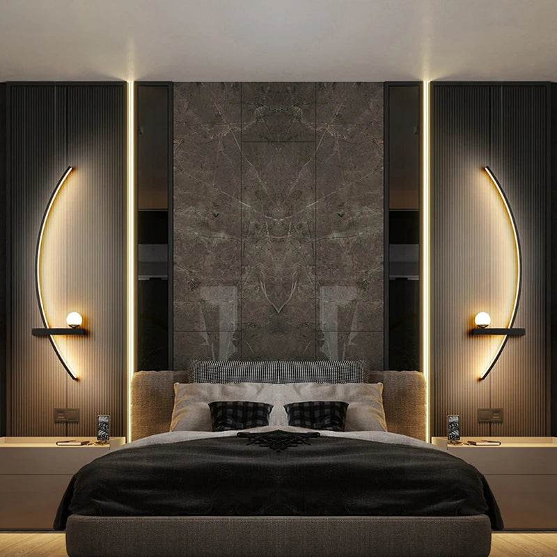 LED Wall Lamp 55/105CM Smart Remote Control Left Right Lighting Wall Sconces Bedroom Bedside Living Room Home Led Lights Lustre - Dreamy-Designs Store Online