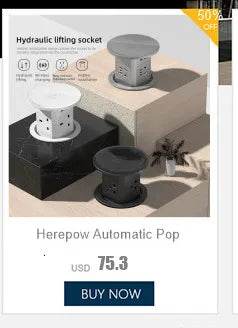 Herepow 118 Series Thailand American Standard Dual USB Wall Socket Smart Home Appliance Plug Adapter Type-c 3.1A Fast Charging - Dreamy-Designs Store Online
