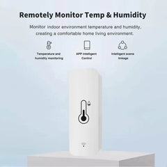 Tuya WiFi Smart Temperature Humidity Sensor Indoor Hygrometer Controller Monitoring Work with Smart Speaker Alexa Google Home - Dreamy-Designs Store Online