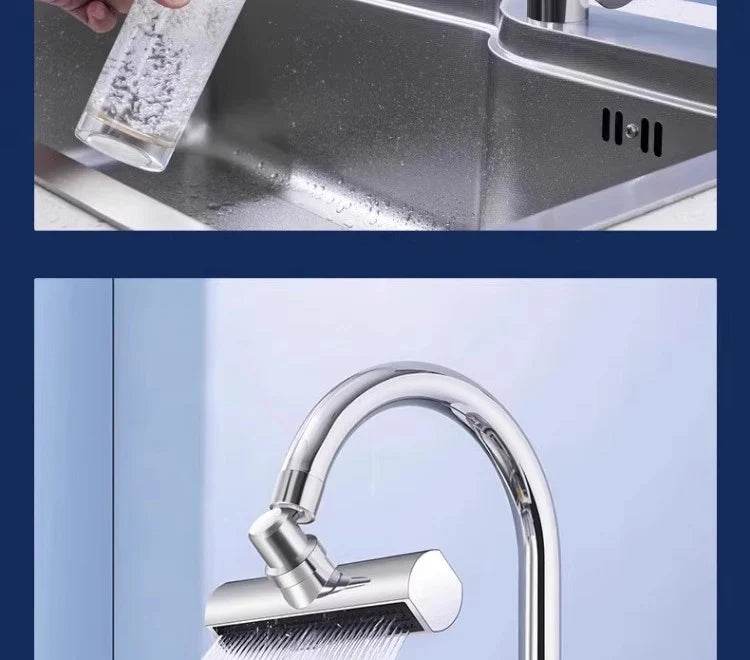 New Kitchen Waterfall Three-mode Universal Swivel Extension Faucet Splash-proof Nozzle Sink Multi-function - Dreamy-Designs Store Online