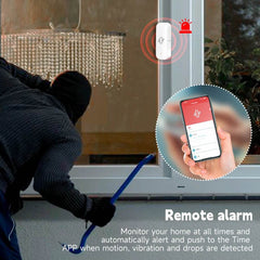 Tuya Smart Life Vibration Sensor ZigBee WiFi Tuya Sensor Monitor App Control Security Protection Zigbee Sensor Motion ShockAlarm - Dreamy-Designs Store Online
