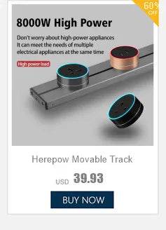 Herepow 118 Series Thailand American Standard Dual USB Wall Socket Smart Home Appliance Plug Adapter Type-c 3.1A Fast Charging - Dreamy-Designs Store Online