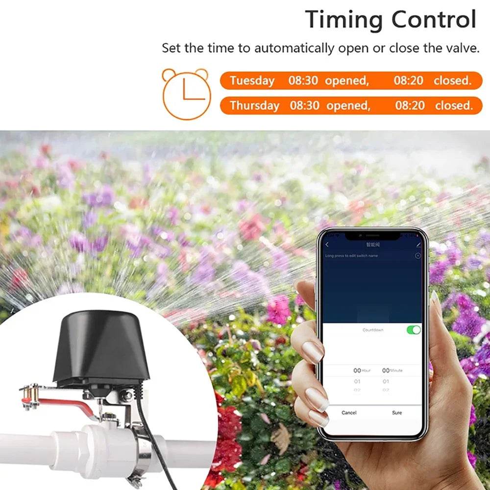 Tuya WiFi/Zigbee Water Valve Gas Shutoff Controller Support Alexa Google Assistant Smart Wireless Remote Control Smart Life App - Dreamy-Designs Store Online