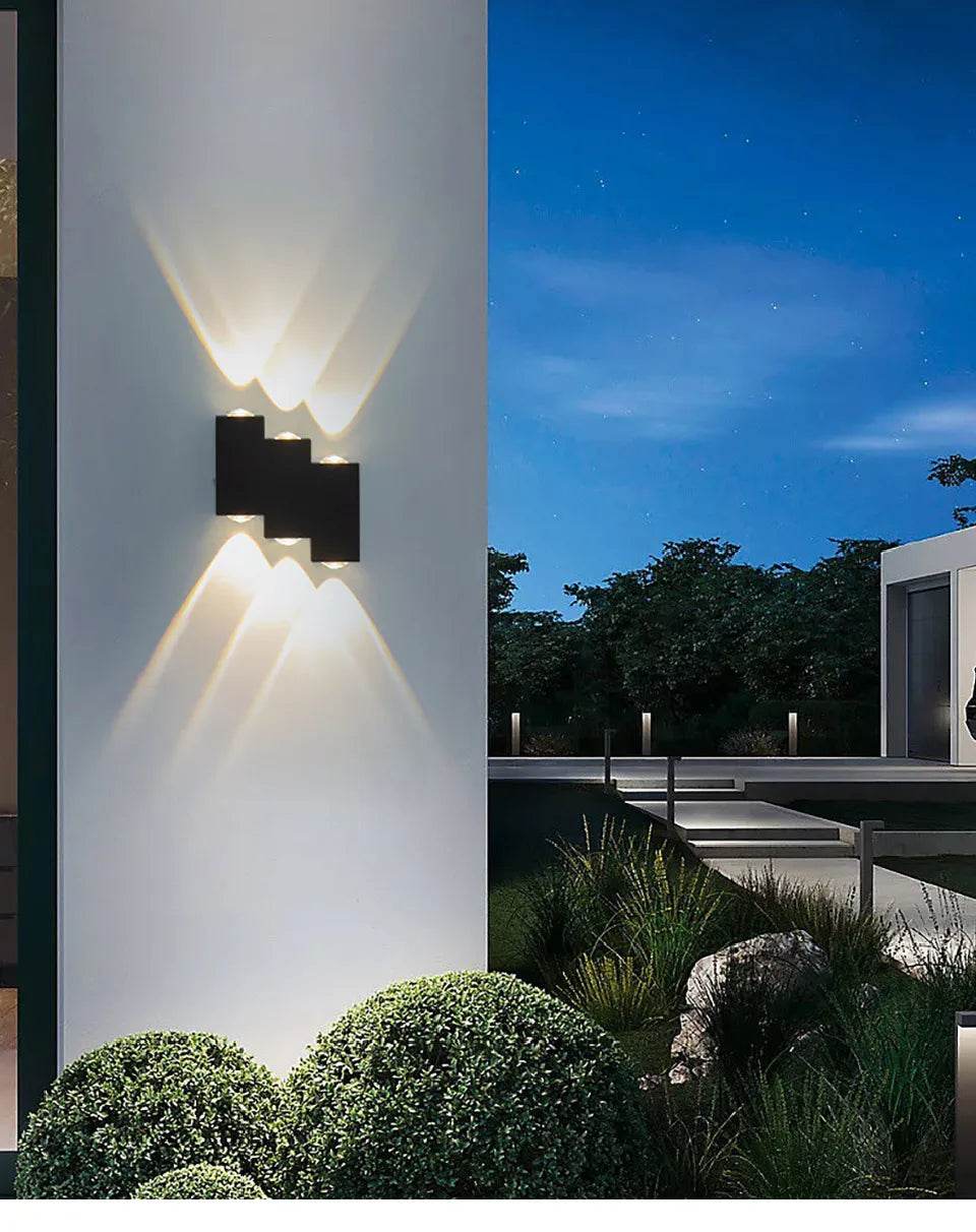 Aluminum LED Wall Lamp Outdoor Waterproof IP66 Yard Wall Light 4W 6W 8W 12W Garden Lights Bedroom Living Room Stairs Lighting - Dreamy-Designs Store Online