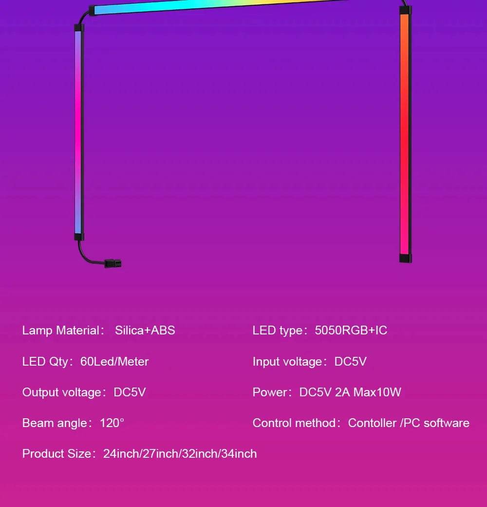 Smart Ambient TV Lighting (LED Strip, PC Display Sync, DIY Party Atmosphere Light) - Dreamy-Designs Store Online