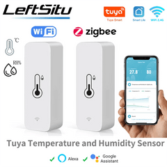 Tuya WiFi Smart Temperature Humidity Sensor Indoor Hygrometer Controller Monitoring Work with Smart Speaker Alexa Google Home - Dreamy-Designs Store Online
