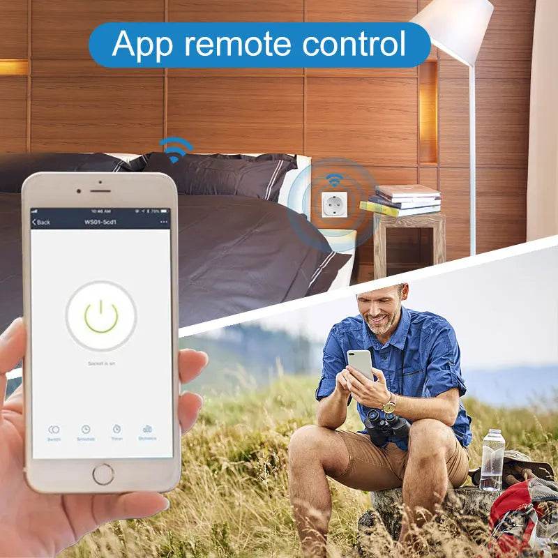 TUYA Smart Plug WiFi/Zigbee Socket EU 16A/20A With Power Monitor Timing Function Voice Control Works With Alexa GoogleHome - Dreamy-Designs Store Online